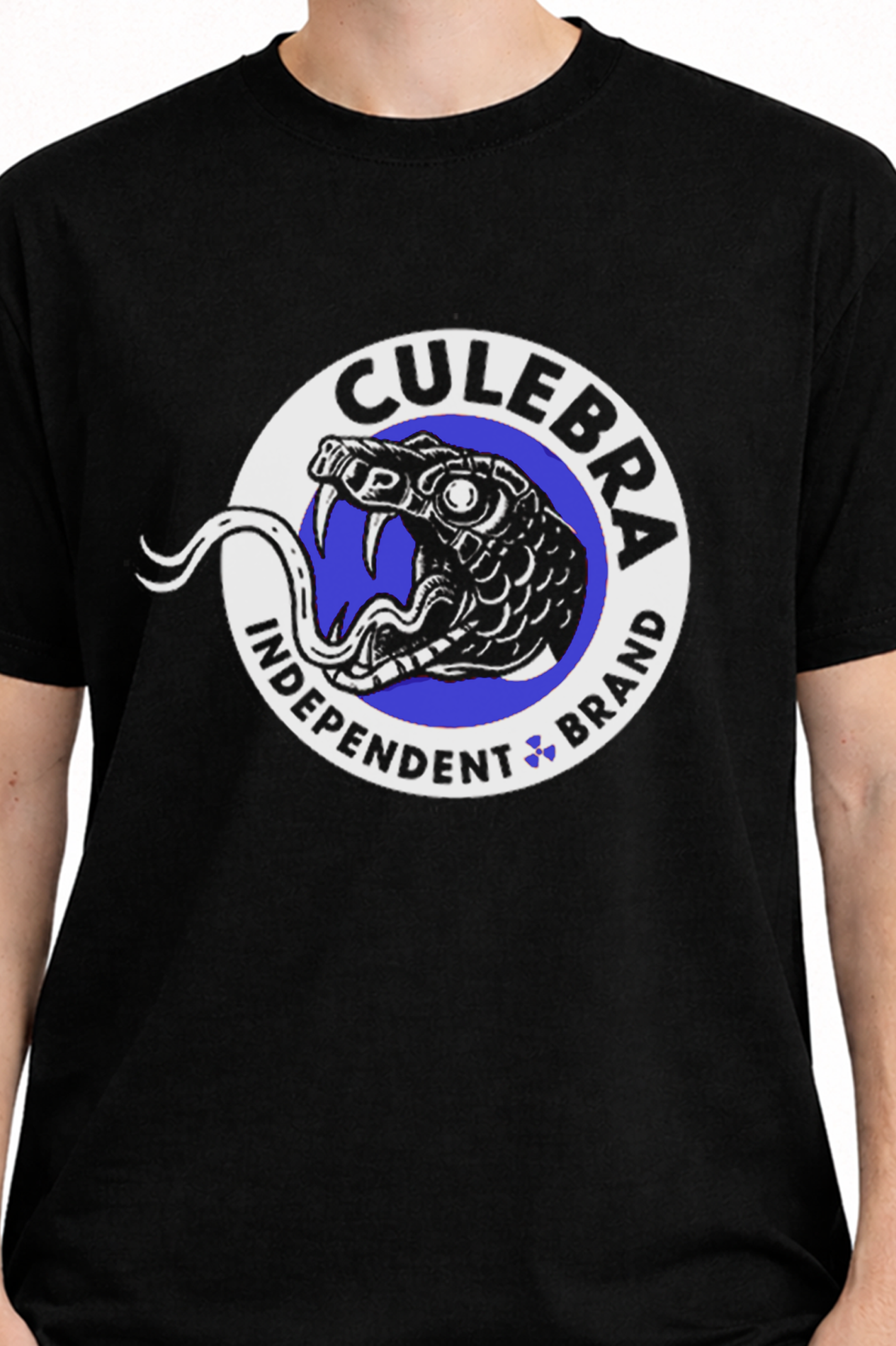 Cami negra logo azul - Imagen 2
