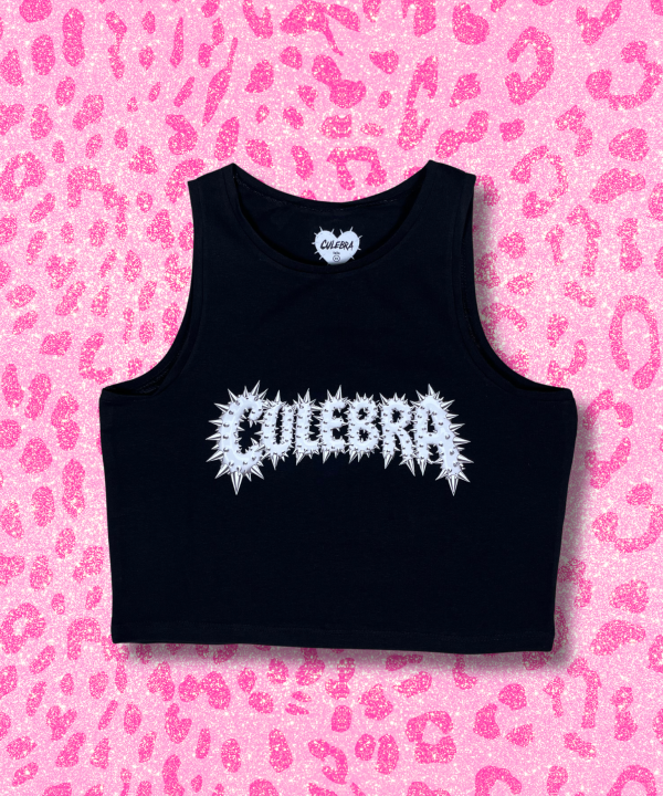 Crop top slime spike negro