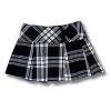 Minifalda de cuadros blanca y negra