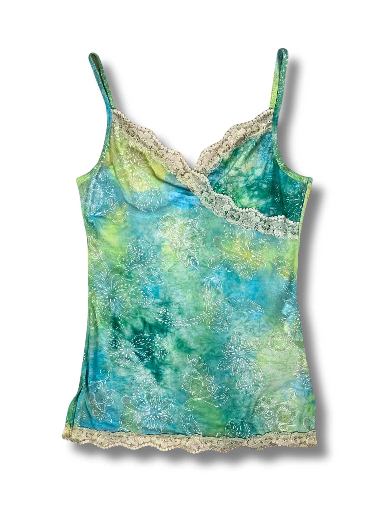 Top verde tie dye Caché Caché