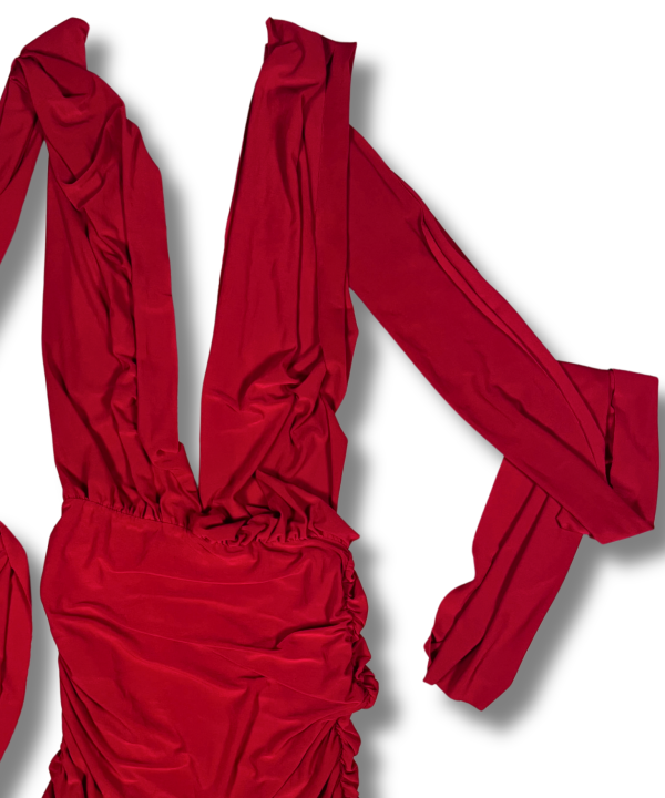 Alternative view of Vestido lazo gigante rojo