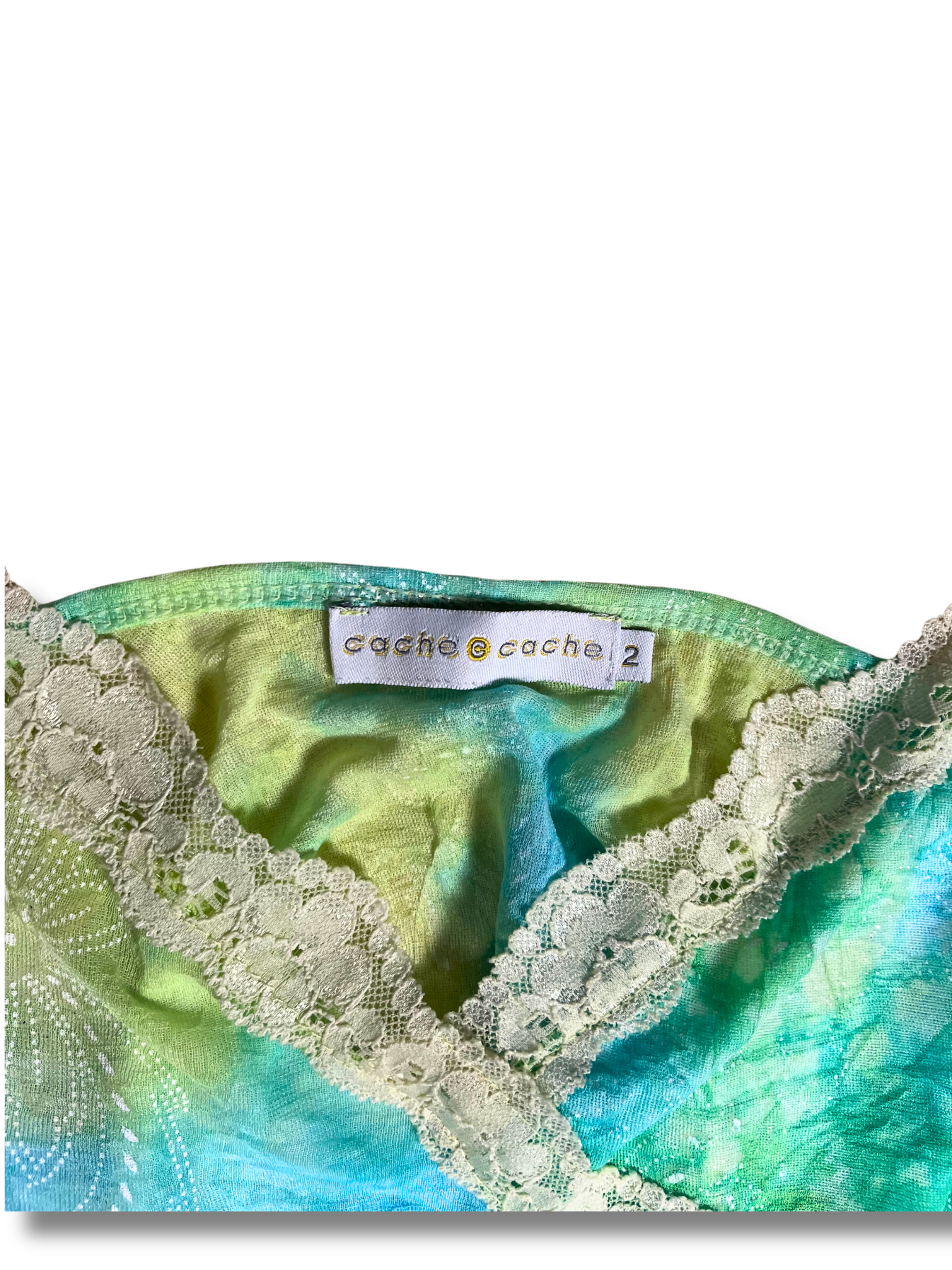 Top verde tie dye Caché Caché - Imagen 4