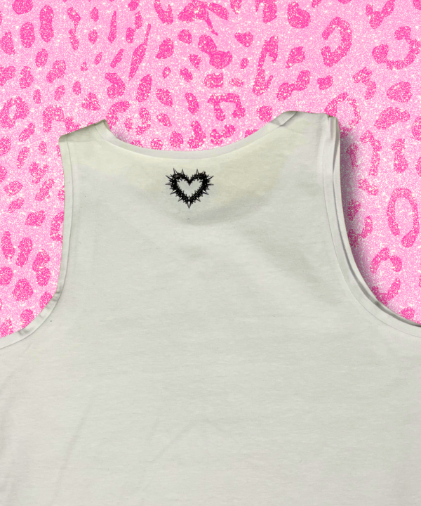 Alternative view of Crop top slime spike blanco